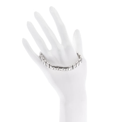 Louis Vuitton Palladium Monogram Nanogram Tennis Bracelet M Silver 2 of 5