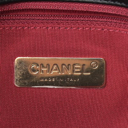 Chanel Sequin Quilted Medium Chanel 19 Flap Black 6 of 9