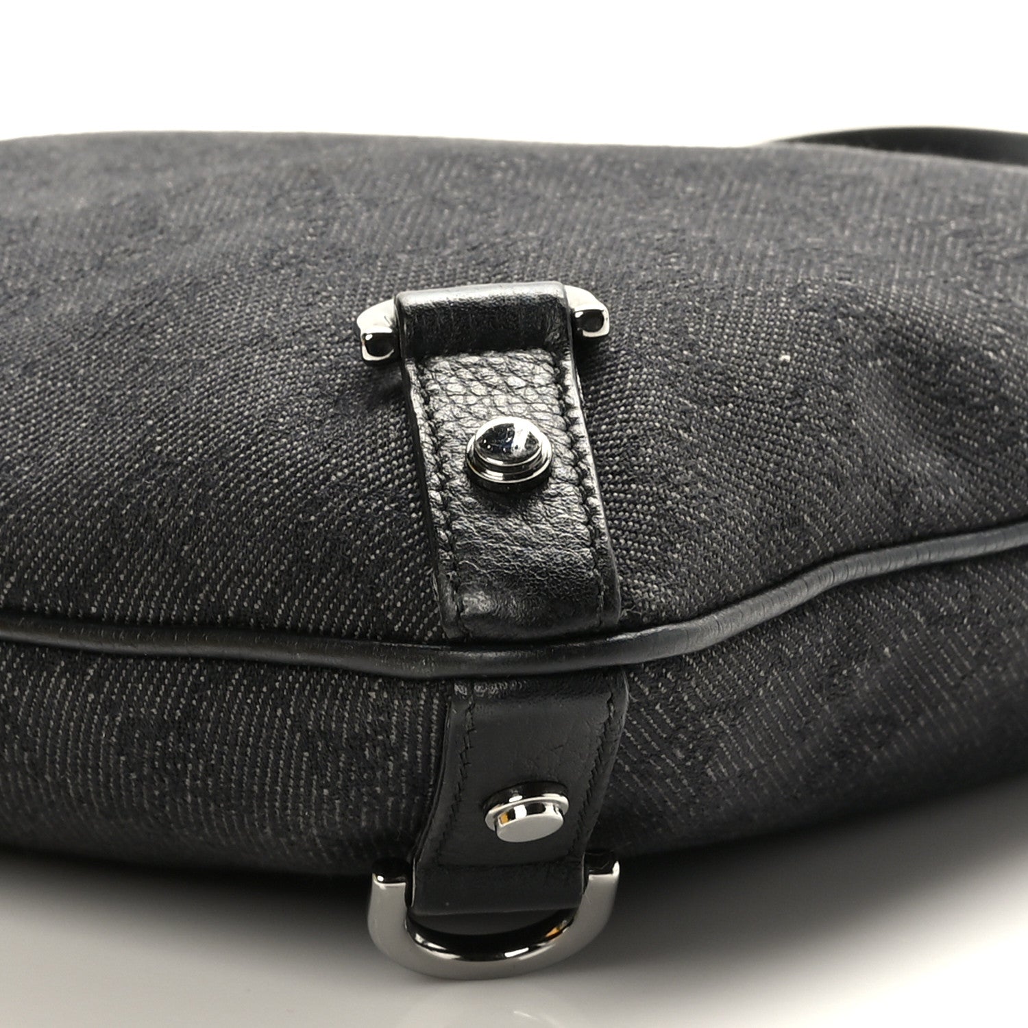Gucci Monogram Abbey Messenger Bag Black 9 of 10