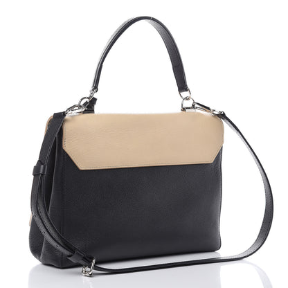 Louis Vuitton Soft Calfskin Lockme II Top Handle Vanille Black 3 of 12