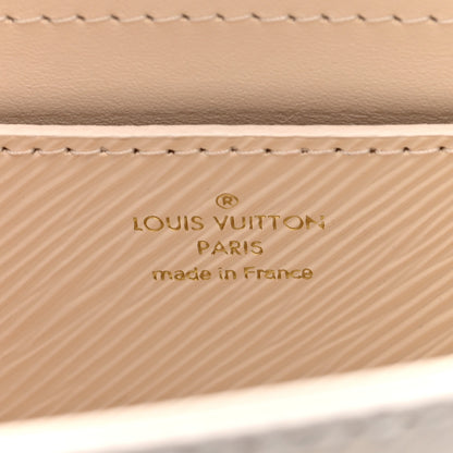 Louis Vuitton Epi Twist Monogram Flower Chain Shoulder Bag MM Quartz White 7 of 10