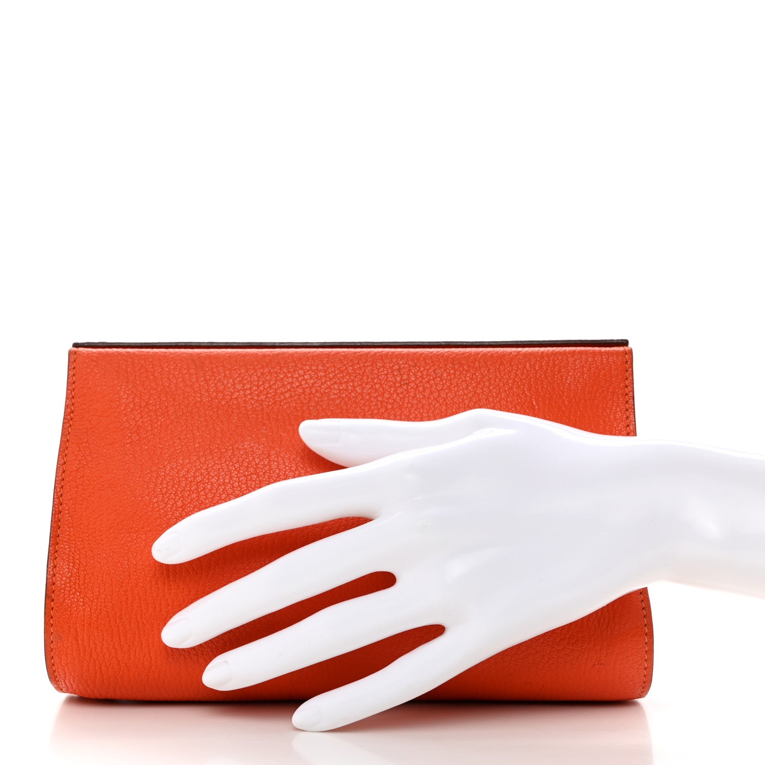 Hermes Chevre Mysore Karo GM Orange 2 of 9