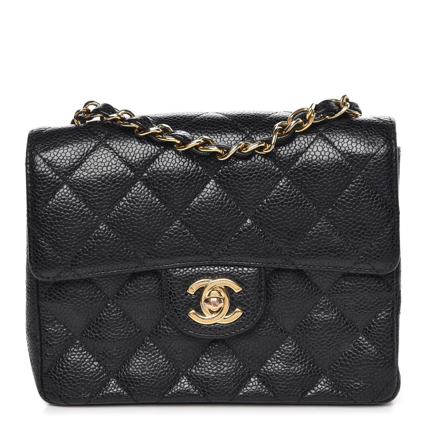 Chanel Caviar Quilted Mini Square Flap Black 1 of 8
