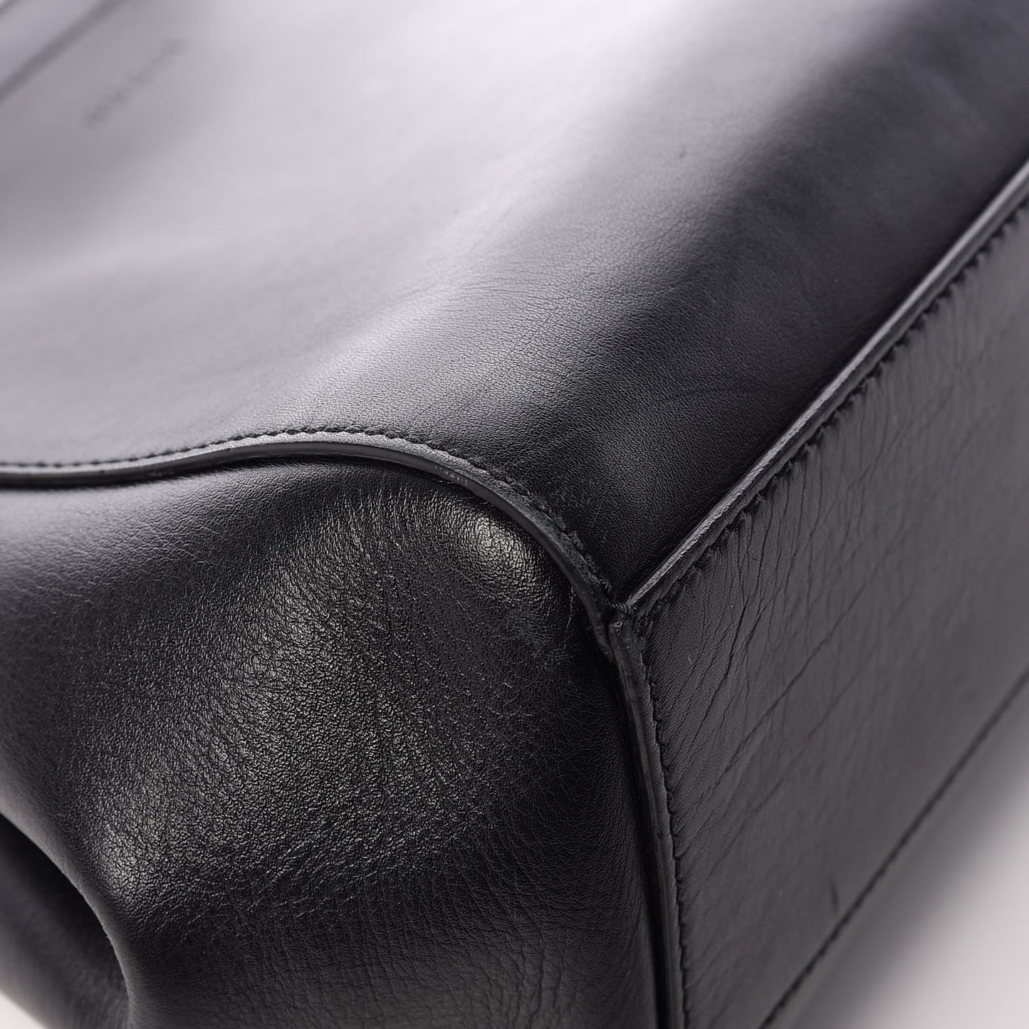 Nappa Bamboo Small Nymphaea Top Handle Bag Black
