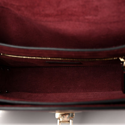 Valentino Garavani Pebbled Calfskin Medium Rockstud Flap Saddle Bag Rubino 5 of 10