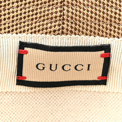Gucci Monogram Jumbo GG Bucket Hat M Camel Ebony New Acero 8 of 8