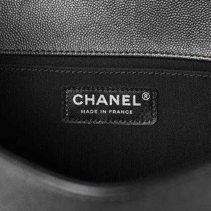 Chanel Caviar Quilted Medium Boy Flap So Black 5 of 8