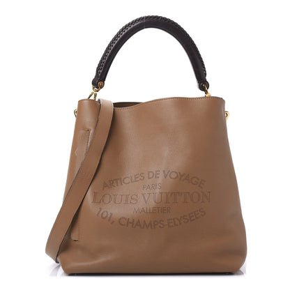 Louis Vuitton Veau Soie Calfskin Parnassea Bagatelle Hobo Hazelnut 1 of 13