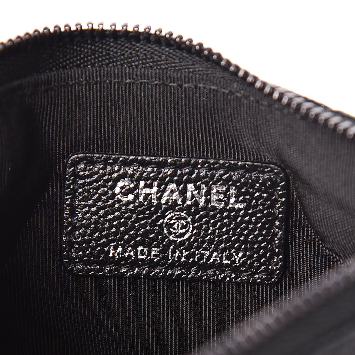 Chanel Iridescent Caviar Quilted Small Cosmetic Case Black 6 of 8