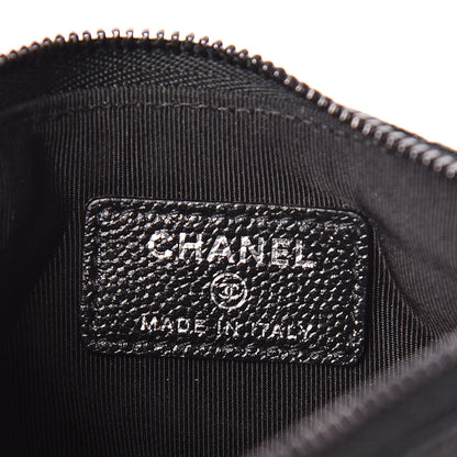 Chanel Iridescent Caviar Quilted Small Cosmetic Case Black 6 of 8
