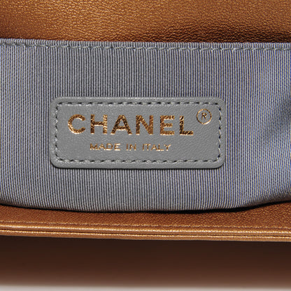 Chanel Metallic Lambskin Small Golden CC Boy Flap Gold 6 of 8