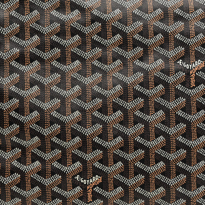 Goyard Goyardine Saint Leger Soft Briefcase Backpack Black Gold 8 of 10