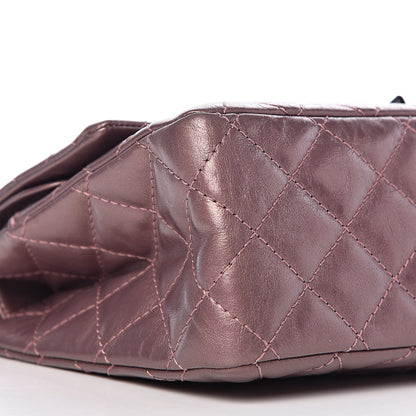 Chanel Metallic Aged Calfskin Quilted 2.55 Reissue 226 Flap Rose Fonce 8 of 10