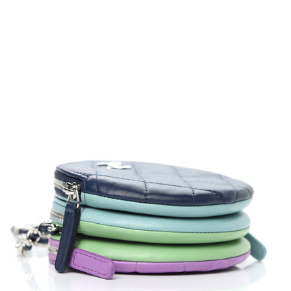 Chanel Lambskin Round Clutch With Chain Mulitcolor 4 of 10