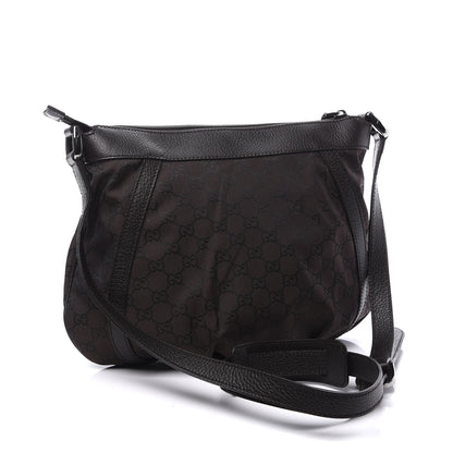 Gucci Nylon Monogram Small D Silver Ring Messenger Brown 2 of 10