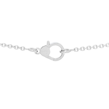 Hermes 18K White Gold Diamond Finesse Pendant Necklace 4 of 5