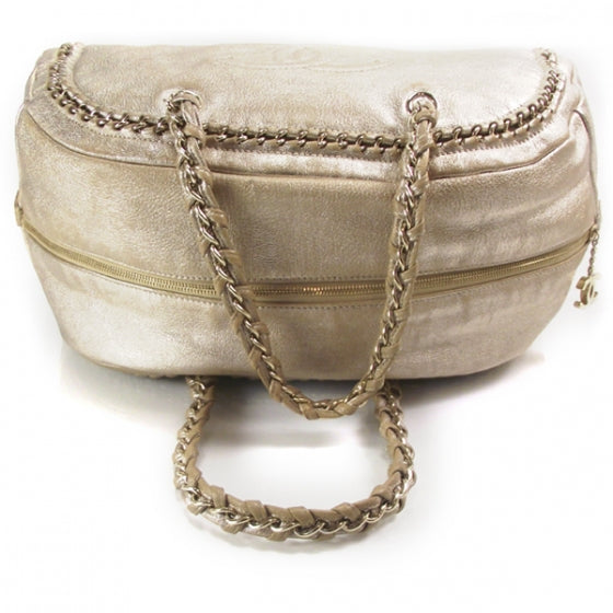Chanel Luxe Ligne Large Bowler Tote Metallic 6 of 12