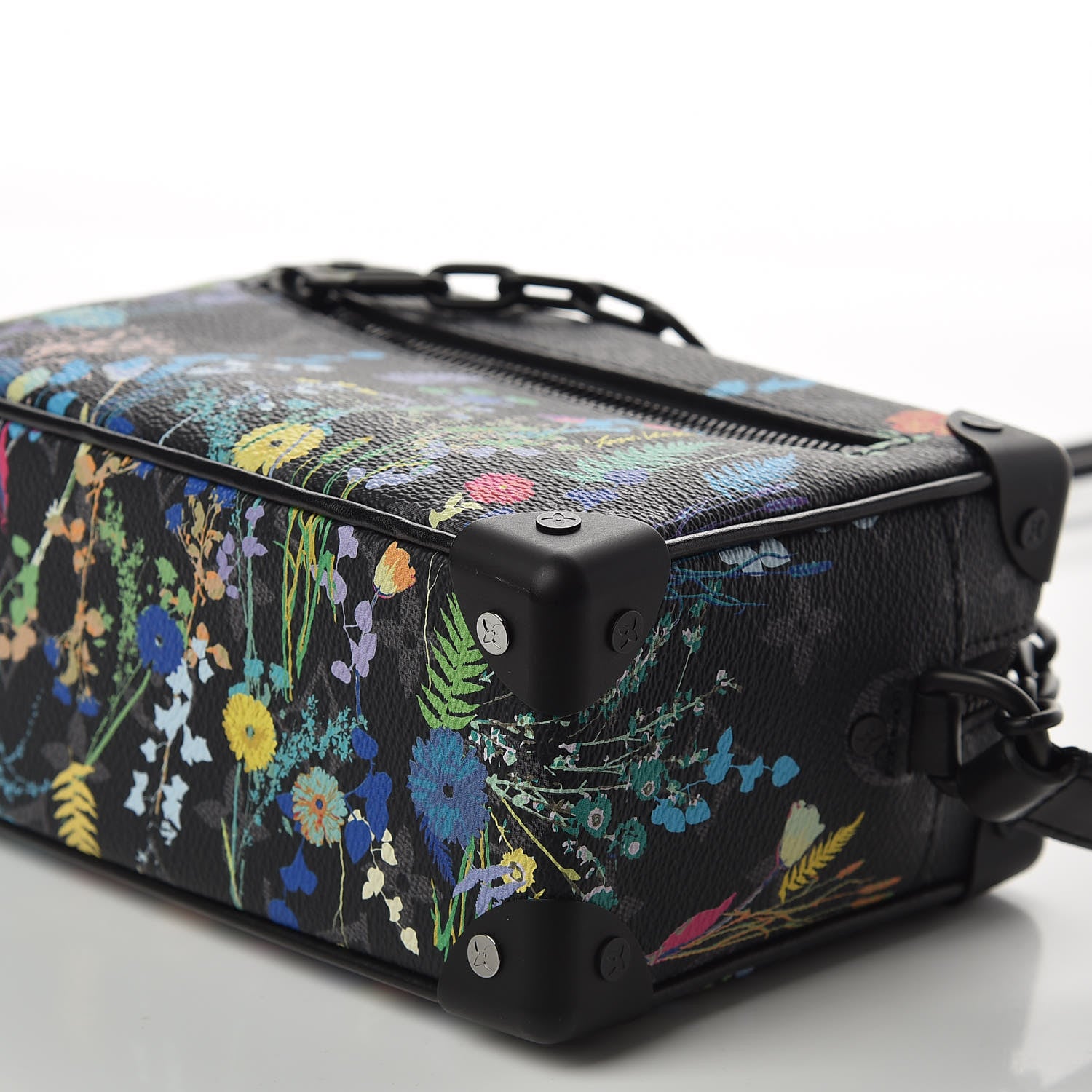 Louis Vuitton Monogram Eclipse Flower Print Mini Soft Trunk 6 of 9