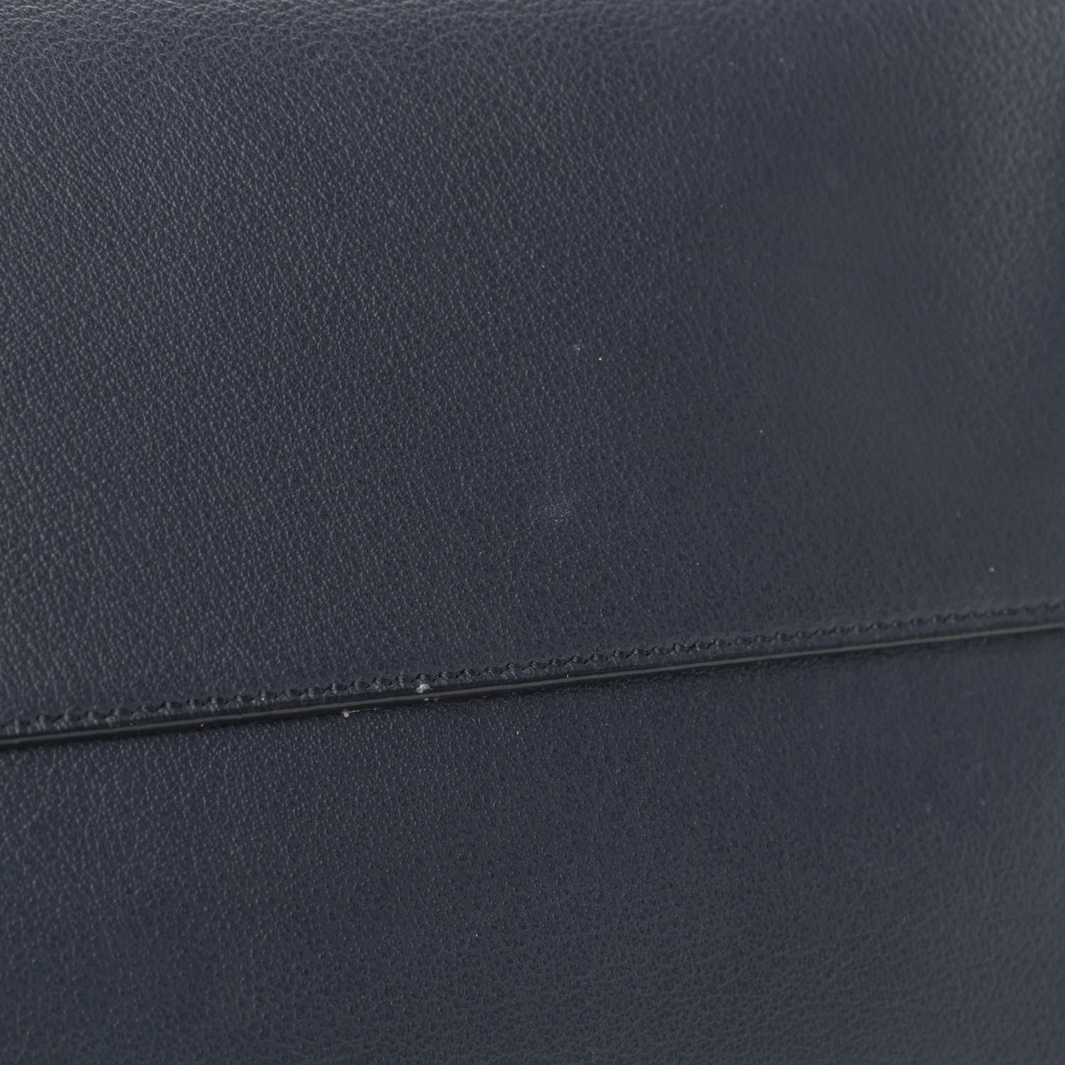 Saint Laurent Calfskin Shopping Tote Navy 6 of 7