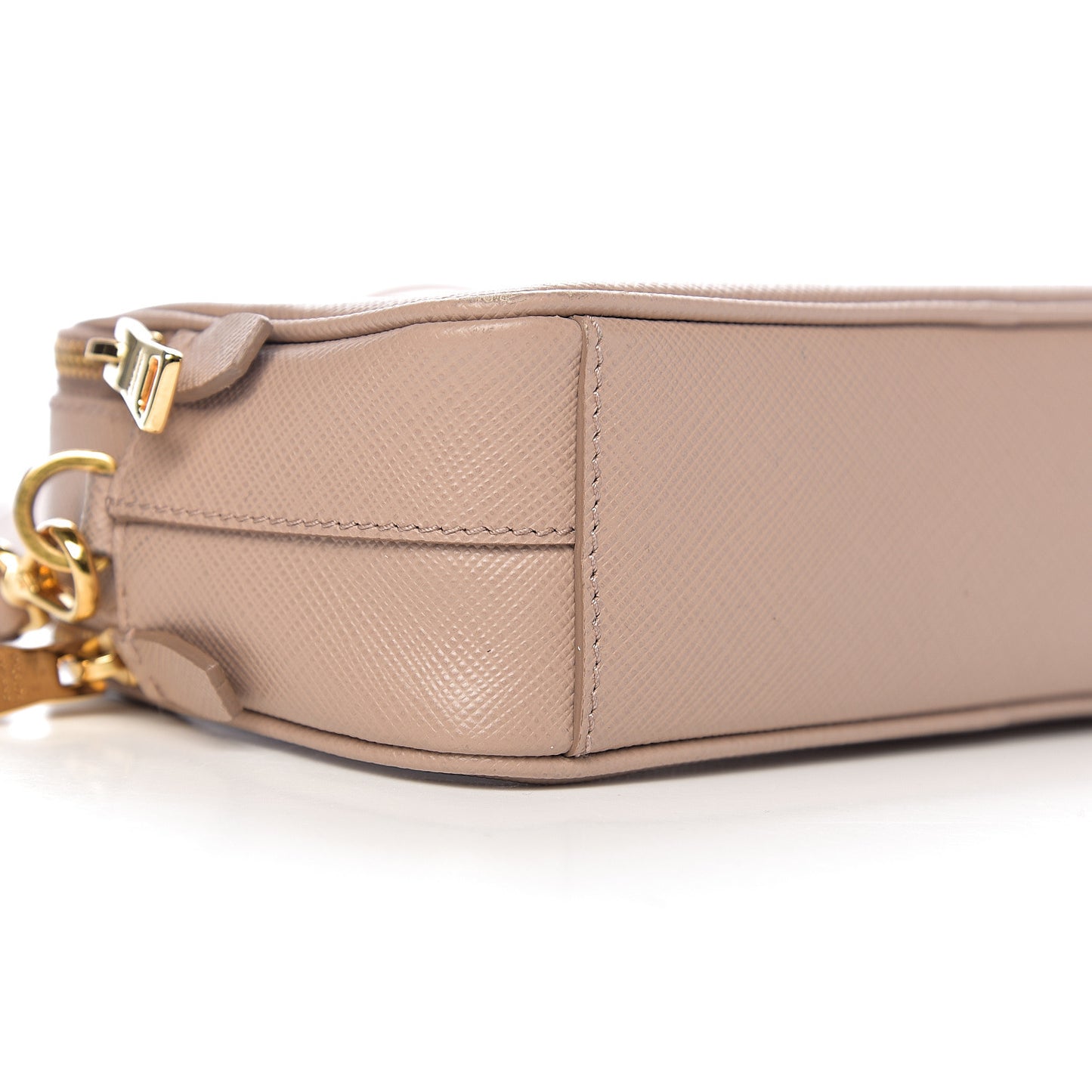 Saffiano Mini Camera Crossbody Cammeo