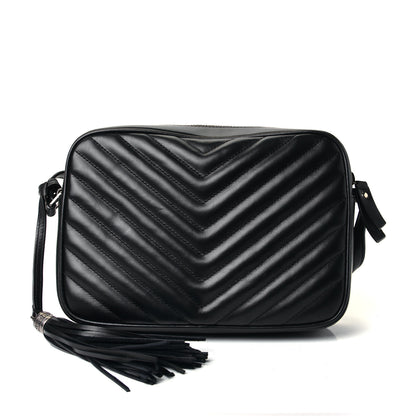 Saint Laurent Calfskin Matelasse Monogram Lou Camera Bag Black 2 of 4