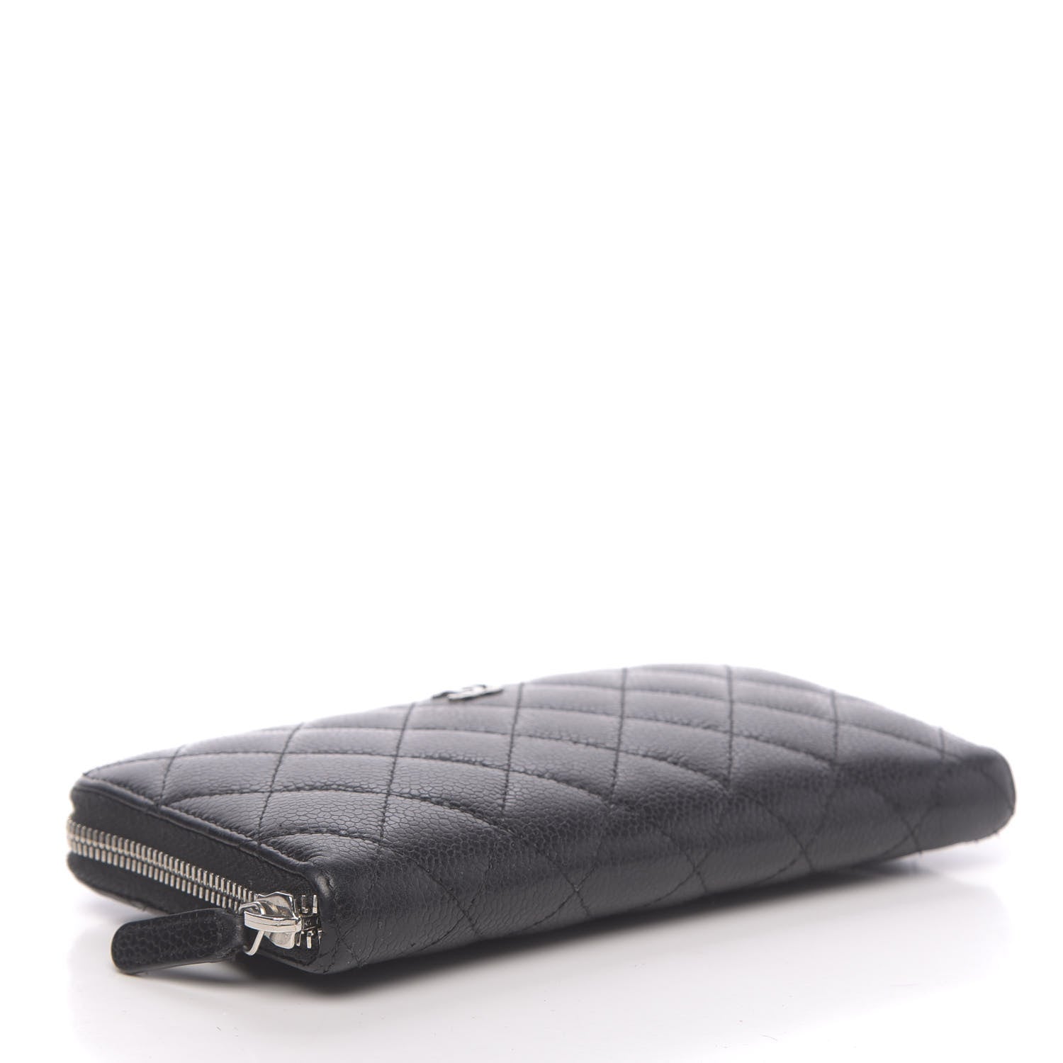 Chanel Caviar Quilted Large Gusset Zip Around Wallet Black 4 of 8