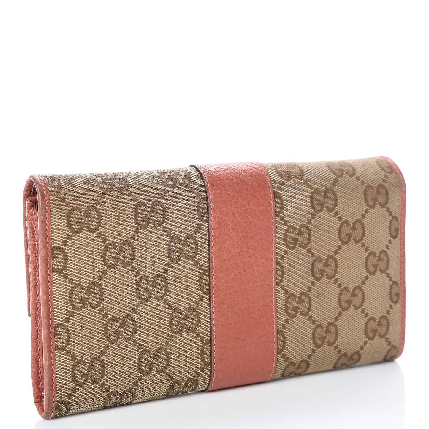 Monogram Continental Flap Wallet Coral