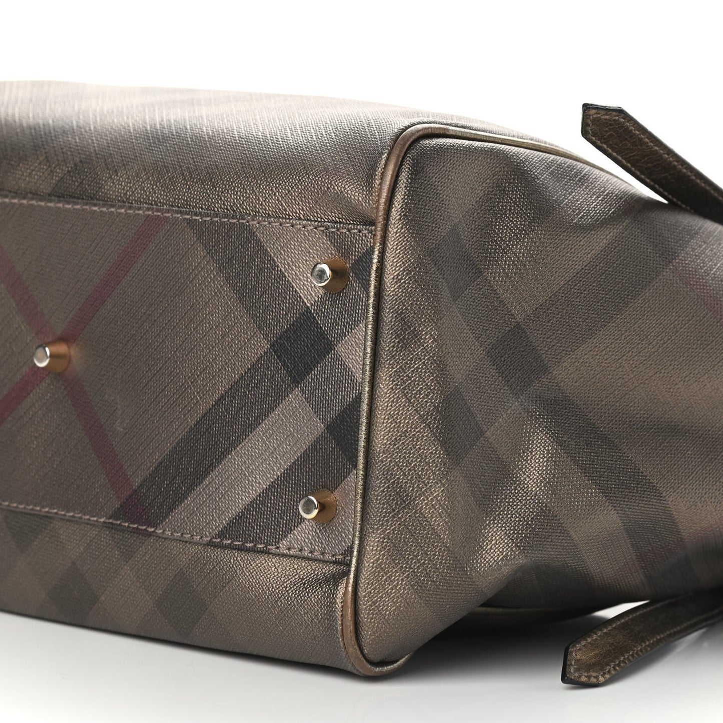 Metallic Nova Check Small Canterbury Tote Gold