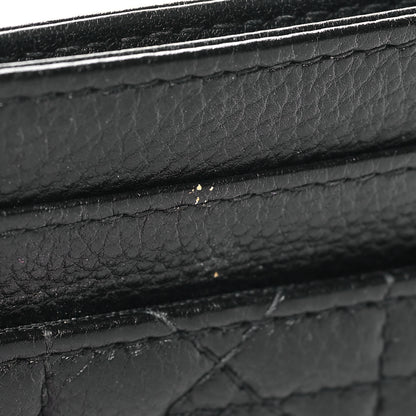 Christian Dior Supple Calfskin Cannage Caro Five-Slot Card Holder Black 11 of 11