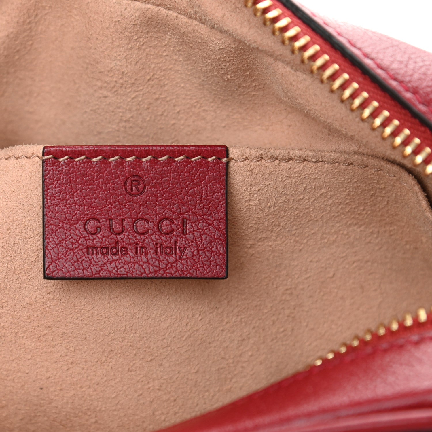 Gucci Suede Calfskin Web Mini Ophidia Shoulder Bag New Blue Romantic Cherry 5 of 15