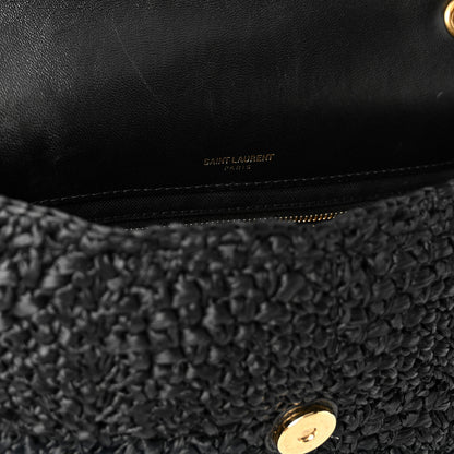 Saint Laurent Raffia Monogram Medium Jamie Black 18 of 19