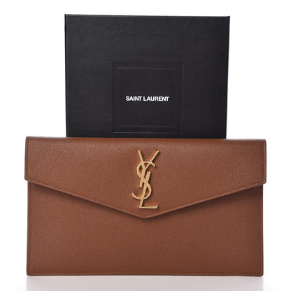 Saint Laurent Grain De Poudre Uptown Pouch Brick 7 of 7