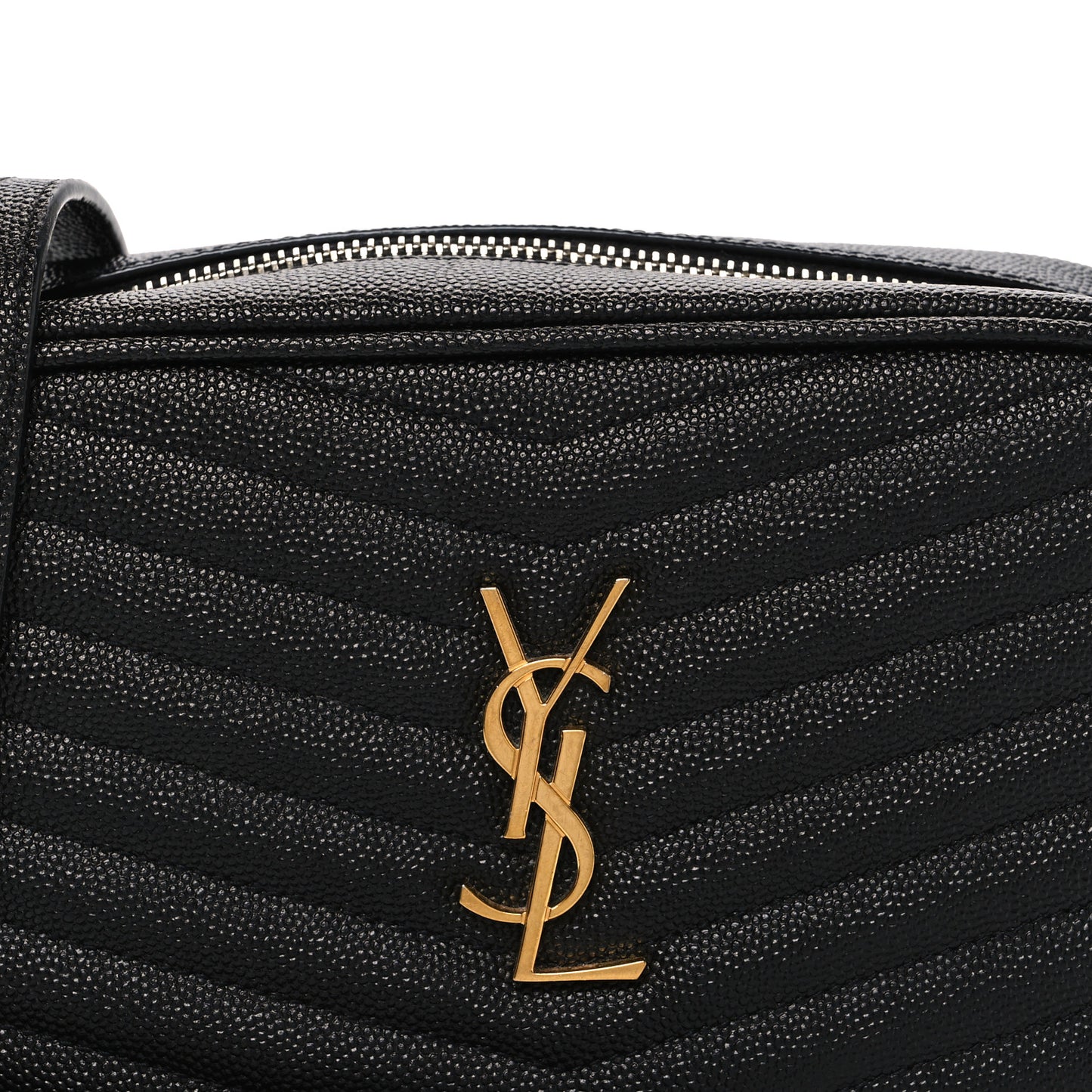 Grain De Poudre Matelasse Monogram Mini Lou Camera Bag Black