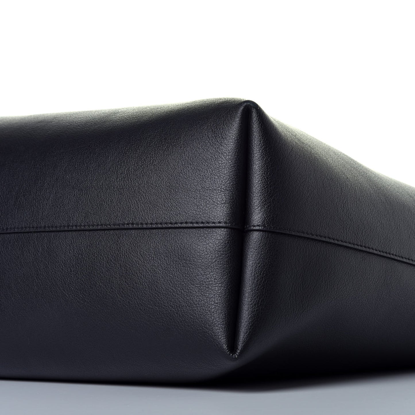 Calfskin Large Shopping Tote Black