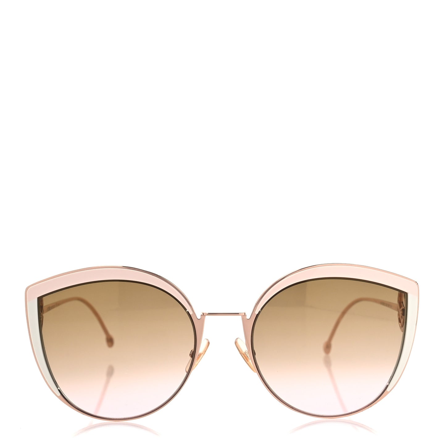 Metal Acetate F is Fendi Cat Eye Sunglasses FF 0290/S  Pink Gold