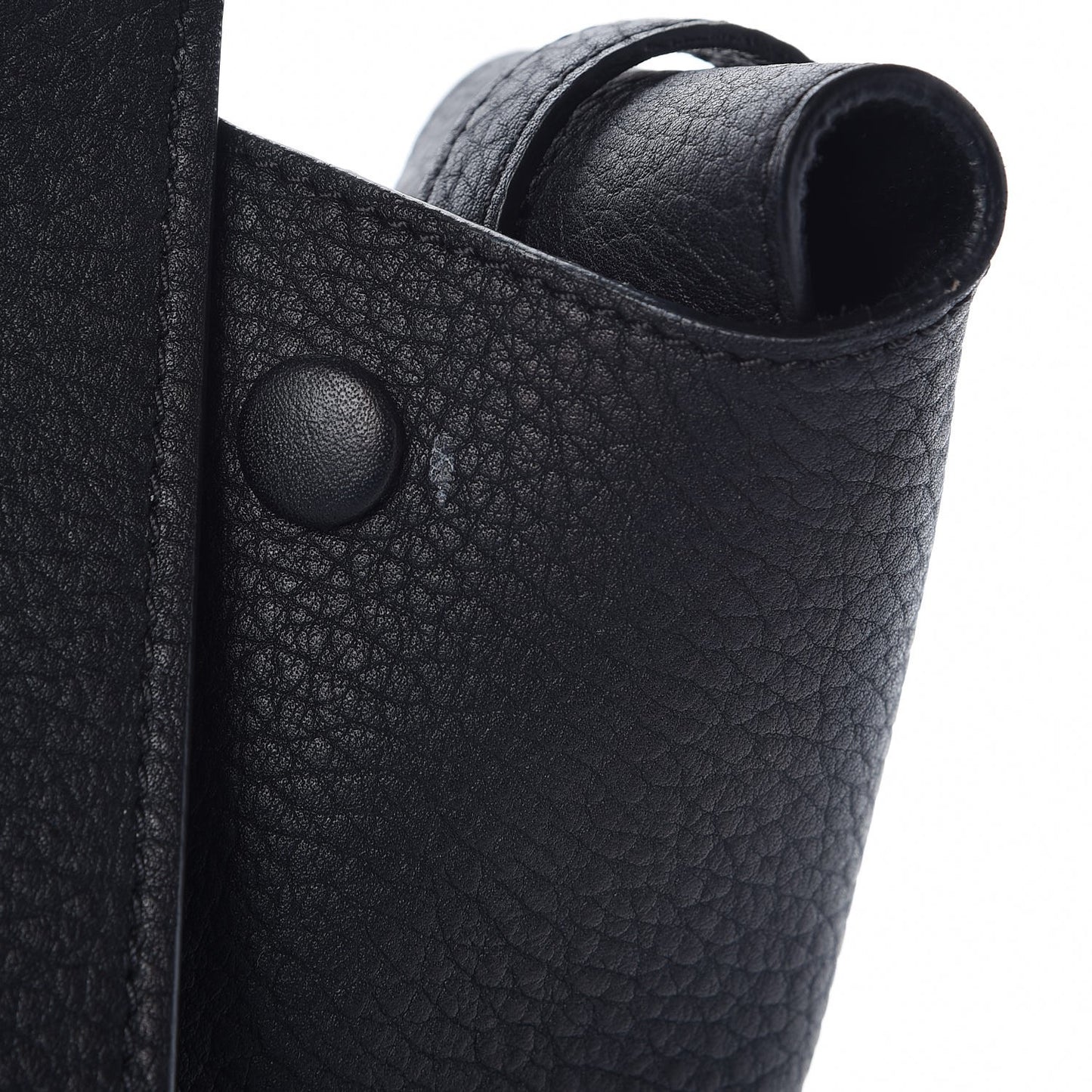 Crisped Calfskin Mini Tie Knot Tote Black