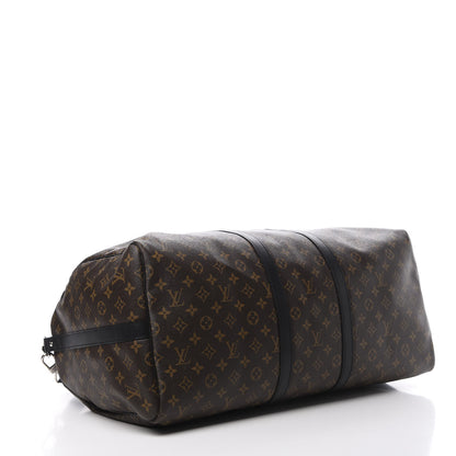 Louis Vuitton Monogram Macassar Keepall Bandouliere 55 3 of 14