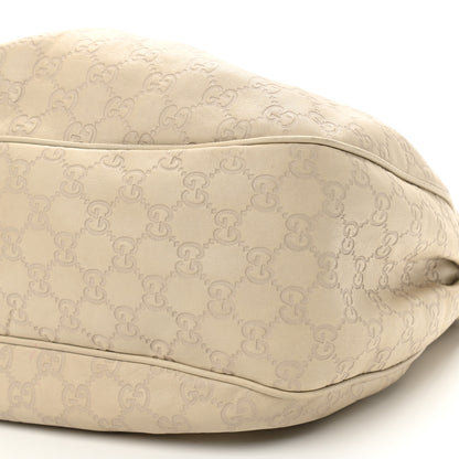 Gucci Guccissima Medium Sukey Hobo Off White 10 of 10