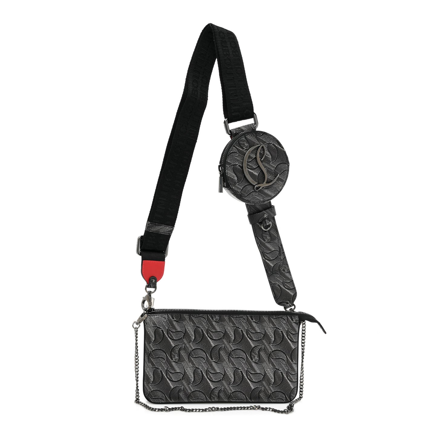 Toile Monogram Loubila Chain Hybrid Crossbody Black