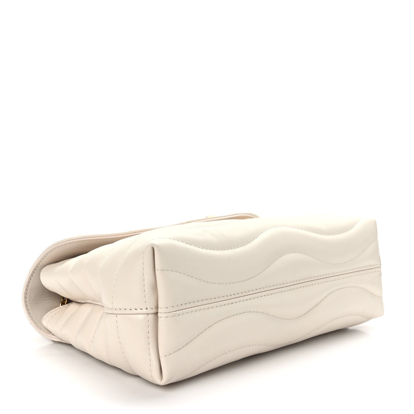 Calfskin LV New Wave Chain Bag GM Ivory