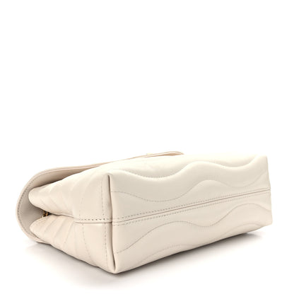 Louis Vuitton Calfskin LV New Wave Chain Bag GM Ivory 4 of 8