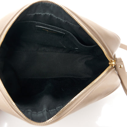 Saint Laurent Calfskin Matelasse Monogram Lou Camera Bag Dark Beige 5 of 11