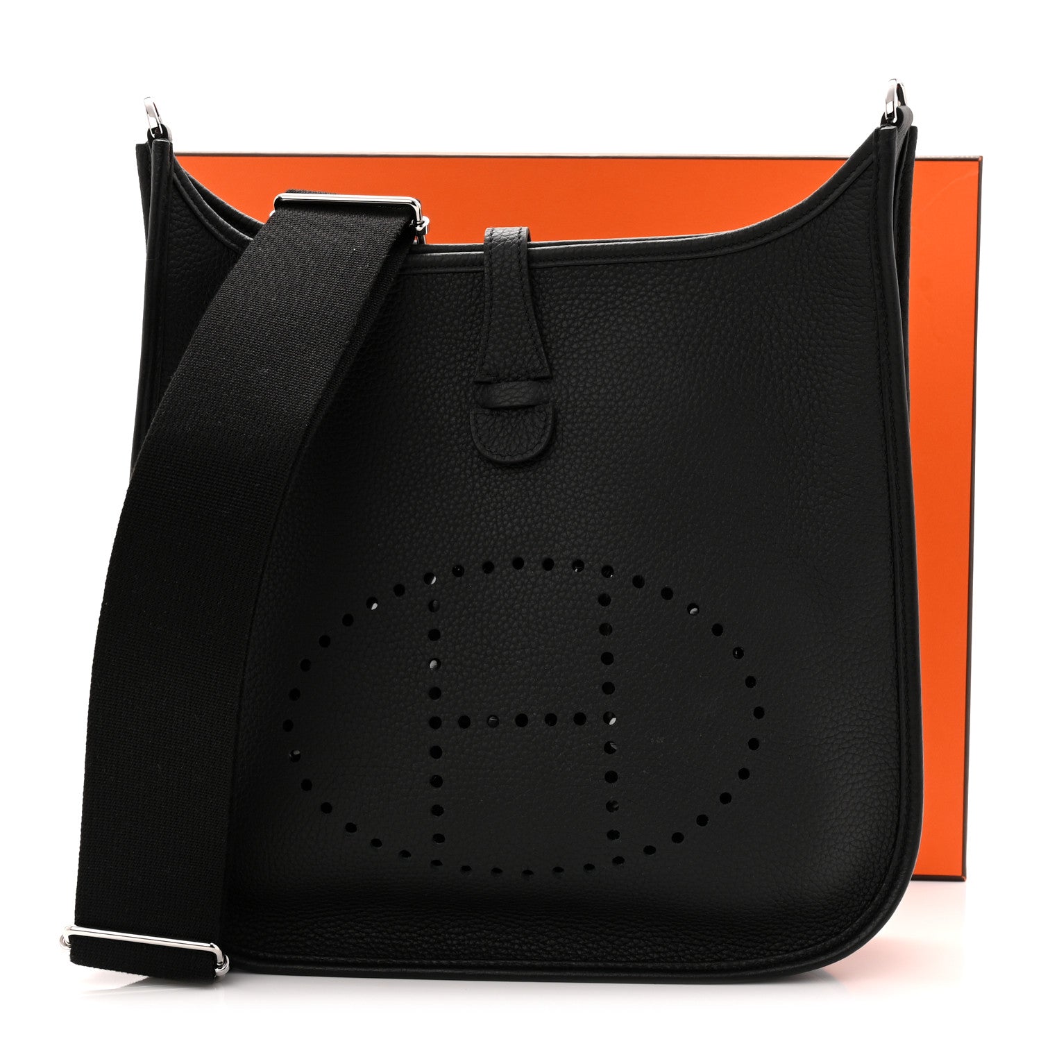 Hermes Taurillon Clemence Evelyne III PM Black 11 of 11