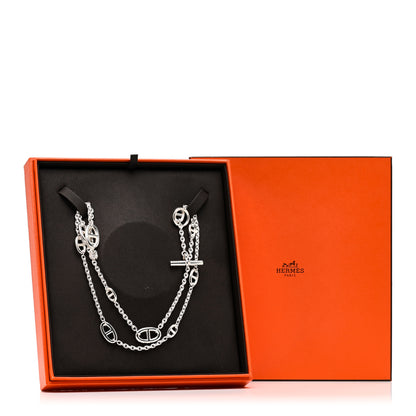 Hermes Sterling Silver Farandole Necklace 80 6 of 6