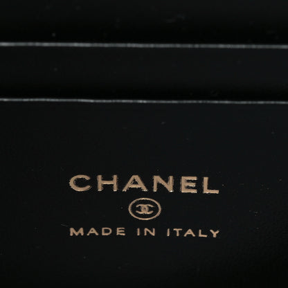Chanel Lambskin Quilted Metal Small Top Handle Vanity Case With Chain Black 6 of 10