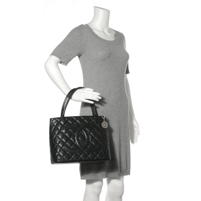Chanel Caviar Medallion Tote Black 2 of 8
