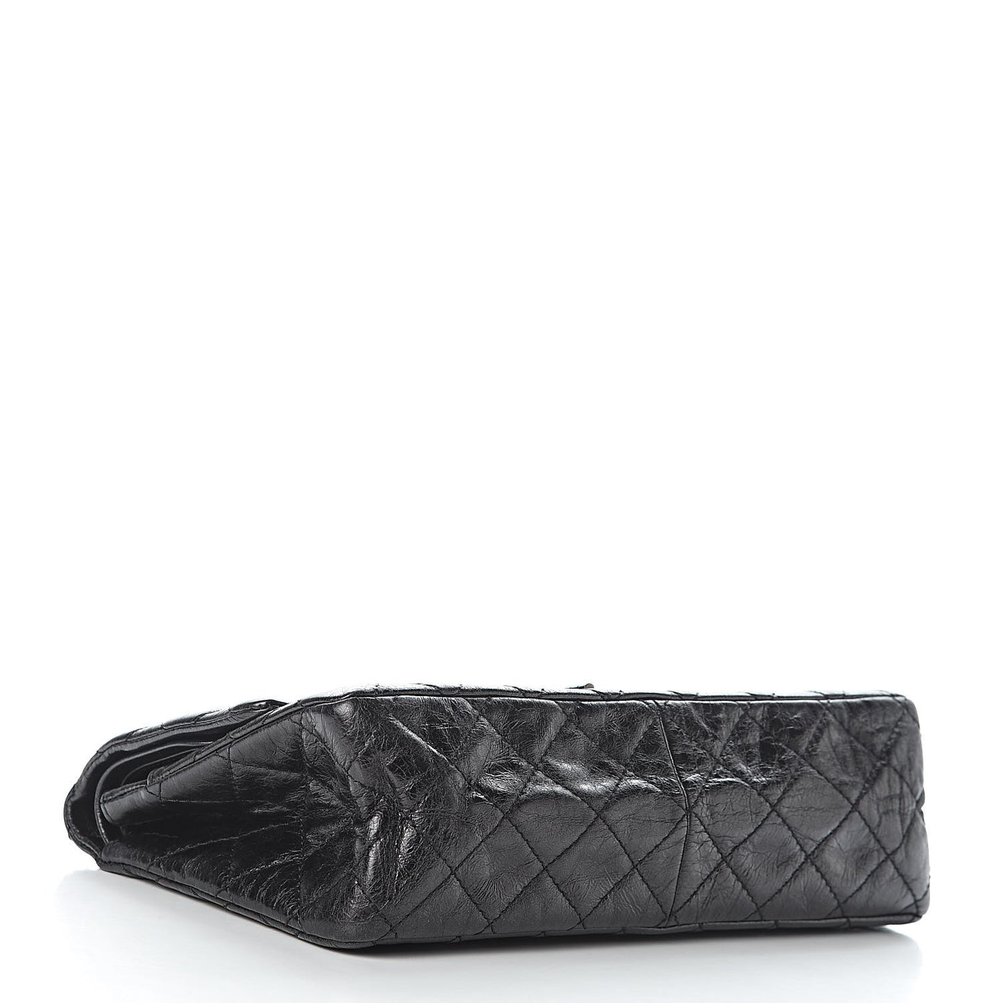 Glazed Calfskin Quilted 2.55 Reissue 226 Flap So Black