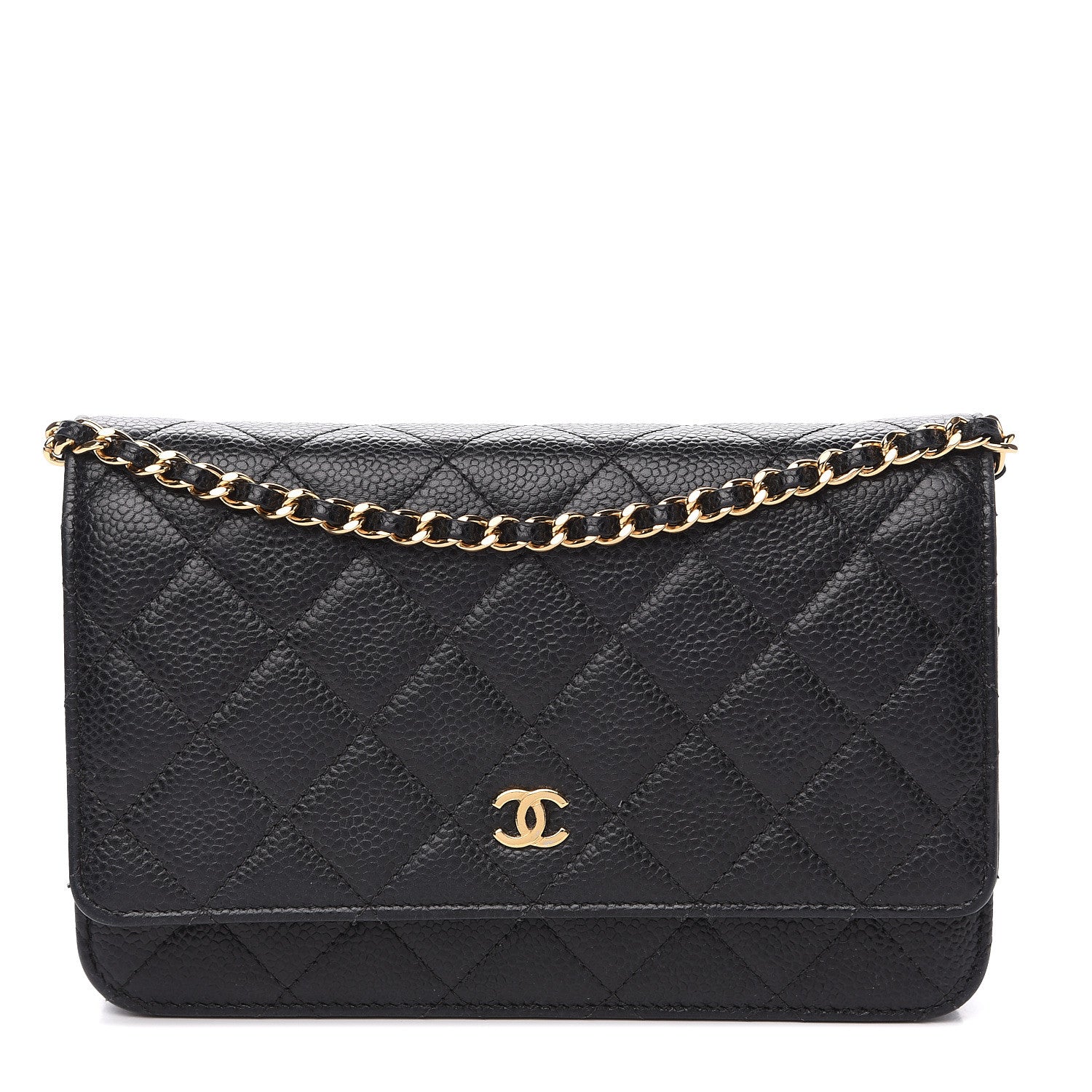 Chanel Caviar Quilted Wallet On Chain WOC Black 1 of 13