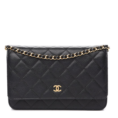 Chanel Caviar Quilted Wallet On Chain WOC Black 1 of 13