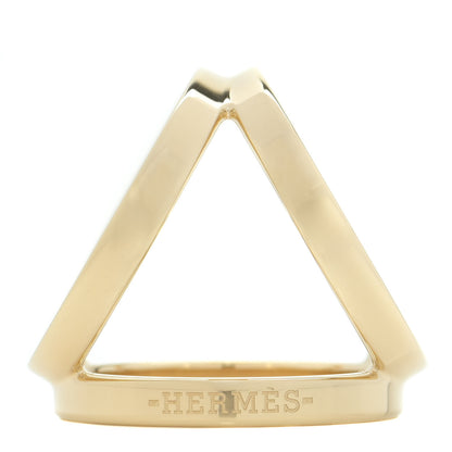 Hermes Permabrass Gold Plated Trio Scarf Ring 1 of 3